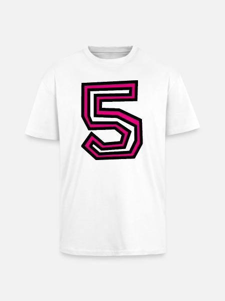 5 - Unisex Oversized Heavyweight T-shirt - white