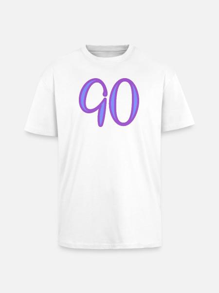 90 - Unisex Oversized Heavyweight T-shirt - white