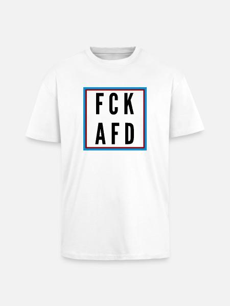 AFD Nein Danke! - Oversized Heavyweight Unisex T-Shirt - Weiß