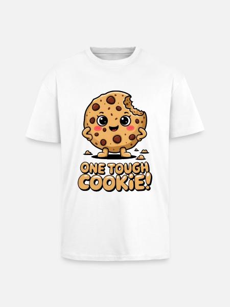 One Tough Cookie! - Unisex Oversized Heavyweight T-shirt - white