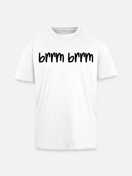 brrm brrm - Unisex Oversized Heavyweight T-shirt - white