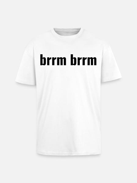 brrm brrm - Unisex Oversized Heavyweight T-shirt - white