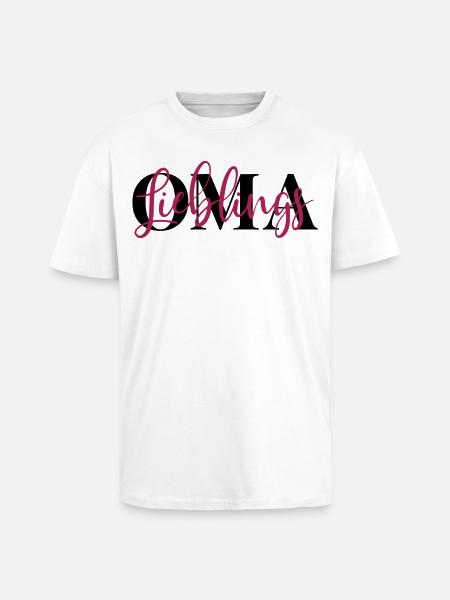 Lieblingsoma Oma - Oversized Heavyweight Unisex T-Shirt - Weiß