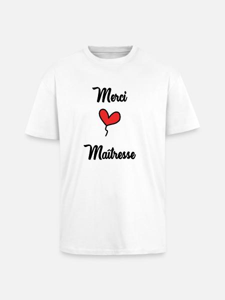 VIELEN DANK. GELIEBTE - Oversized Heavyweight Unisex T-Shirt - Weiß