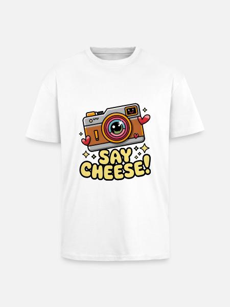 Say Cheese! - Unisex Oversized Heavyweight T-shirt - white