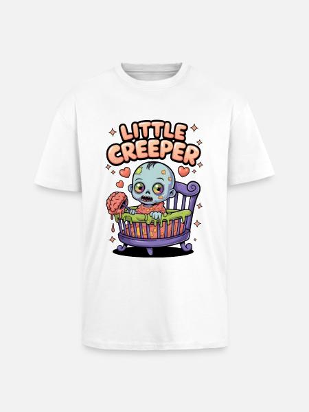 Little Creeper - Unisex Oversized Heavyweight T-shirt - white