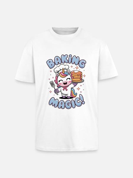 Baking Magic! - Unisex Oversized Heavyweight T-shirt - white