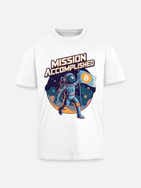 Mission Accomplished - Unisex Oversized Heavyweight T-shirt - white