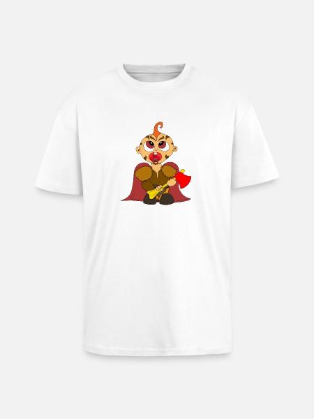 Bébé Goliath - T-shirt unisexe oversize épais - blanc
