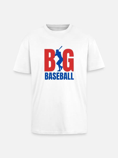 Baseball BIG - Unisex Oversized Heavyweight T-shirt - white