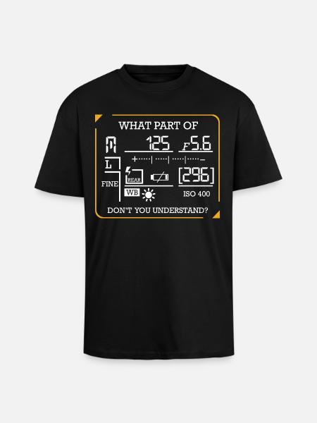 photographer - Unisex Oversized Heavyweight T-shirt - black