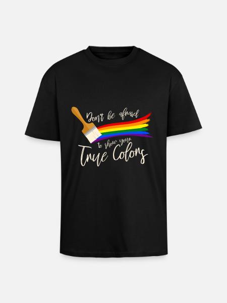 Gay Pride - Unisex Oversized Heavyweight T-shirt - black
