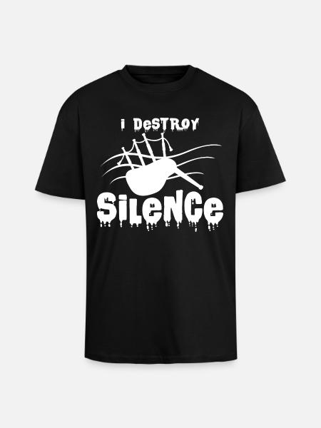 Dudelsack - Oversized Heavyweight Unisex T-Shirt - Schwarz