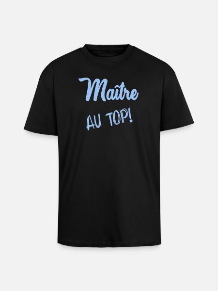 MASTER. MASTER - Unisex Oversized Heavyweight T-shirt - black