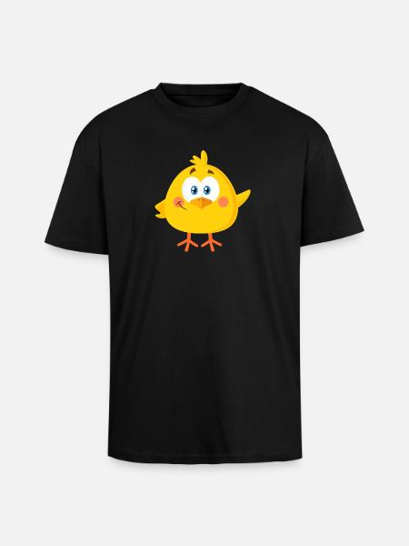 Little chick - Unisex Oversized Heavyweight T-shirt - black