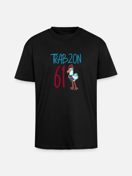 Trabzon 61 Turkey city - Unisex Oversized Heavyweight T-shirt - black