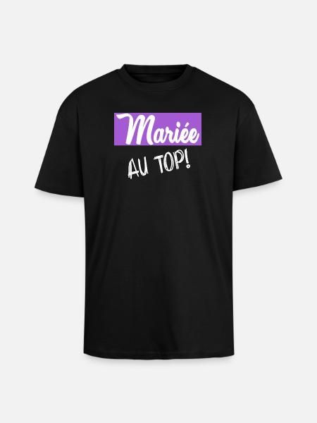 Bachelorette party. WEDDING - Unisex Oversized Heavyweight T-shirt - black