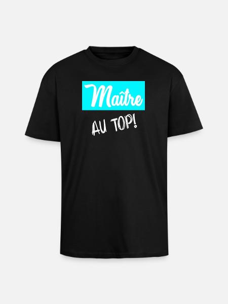 MASTER. MASTER - Unisex Oversized Heavyweight T-shirt - black