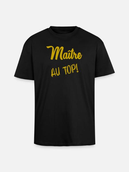 MASTER. MASTER - Unisex Oversized Heavyweight T-shirt - black