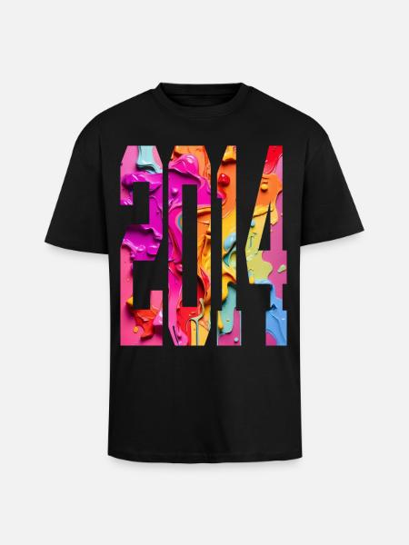 BUNT 12TH BIRTHDAY 2014 - Unisex Oversized Heavyweight T-shirt - black