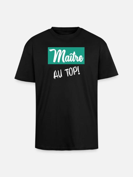 MASTER. MASTER - Unisex Oversized Heavyweight T-shirt - black