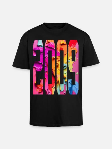 BUNT 17TH BIRTHDAY 2009 - Unisex Oversized Heavyweight T-shirt - black