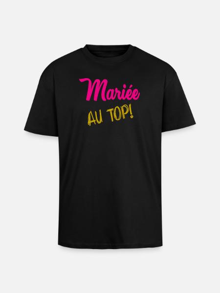 I CAN'T I'M MARRIED - Unisex Oversized Heavyweight T-shirt - black