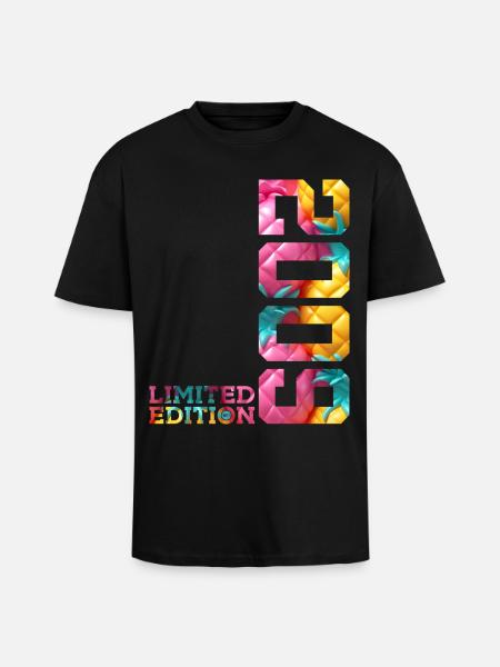 17TH BIRTHDAY LIMITED EDITION 2009 - Unisex Oversized Heavyweight T-shirt - black