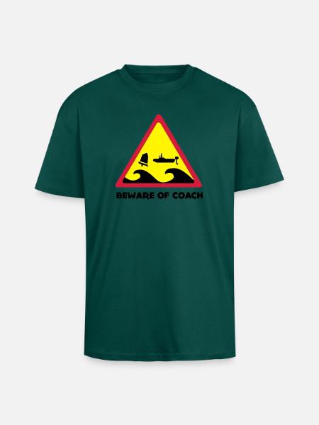 Beware Of Coach - Opti Edition - Oversized Heavyweight Unisex T-Shirt - hunter Green