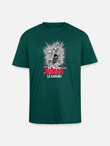 Asterix & Obelix - Asteriy Dynamics - Unisex Oversized Heavyweight T-shirt - hunter green
