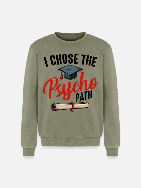 psychologue - Sweatshirt unisexe Premium acid-wash en coton - vert délavé acide