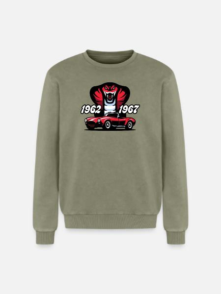 The Red Snake - Relaxed Unisex Premium Acid Washed Sweatshirt - acid washed green