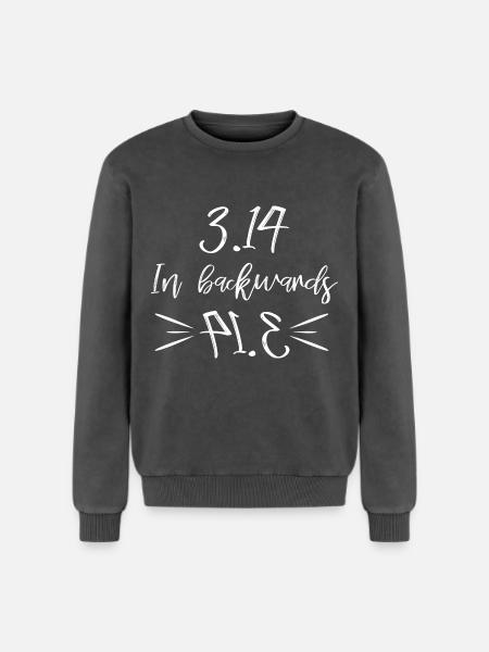 science - Sweatshirt unisexe Premium acid-wash en coton - noir délavé acide