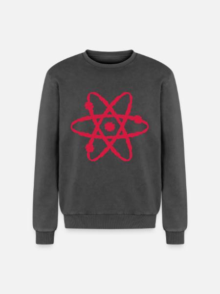 Scientific symbol - Relaxed Unisex Premium Acid Washed Sweatshirt - acid washed black