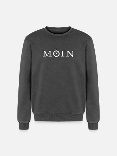Moin - Relaxed Unisex Premium Acid-Washed Sweatshirt - Schwarz Acid Wash