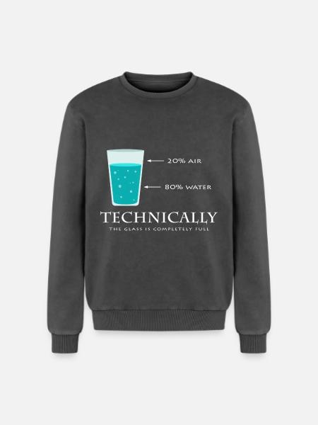 science - Relaxed Unisex Premium Acid Washed Sweatshirt - acid washed black