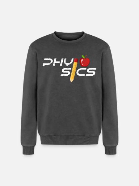physicist - Relaxed Unisex Premium Acid Washed Sweatshirt - acid washed black