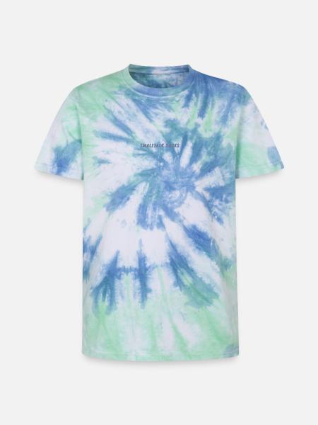 SMALLTALK SUCKS - Spread it! - Unisex Premium Tie Dye T-Shirt - Spiralblau