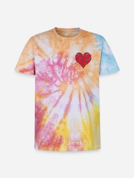 HEARTBROKEN <3 - Unisex Premium Tie Dye T-Shirt - Regenbogen-Spirale