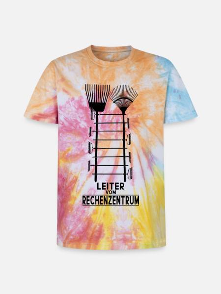 LEITER VOM RECHENZENTRUM - Unisex Premium Tie Dye T-Shirt - Regenbogen-Spirale