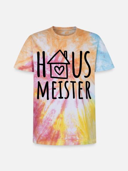 Hausmeister - Unisex Premium Tie Dye T-Shirt - Regenbogen-Spirale