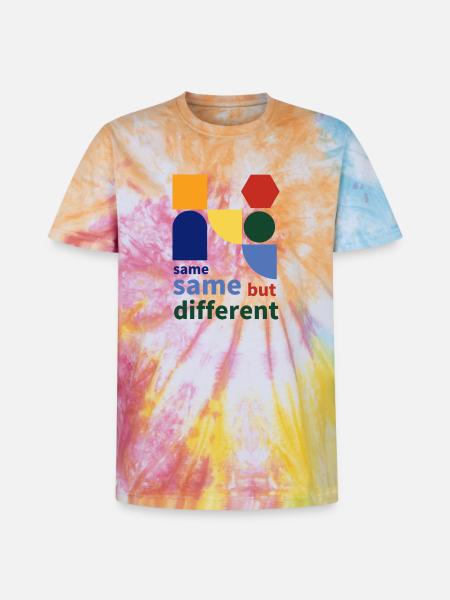 same same but different - Unisex Premium Tie Dye T-Shirt - Regenbogen-Spirale