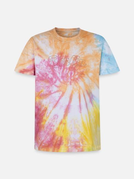 Berlin German Capital lettering - Unisex Premium Tie-Dye T-Shirt - Rainbow Spiral