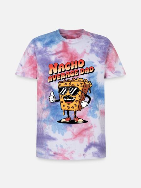 Nacho Average Dad - Unisex Premium Tie-Dye T-Shirt - Pink/Purple/Blue