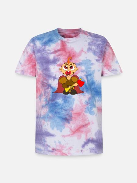 Bébé Goliath - T-shirt tie-dye premium unisexe - rose/violet/bleu