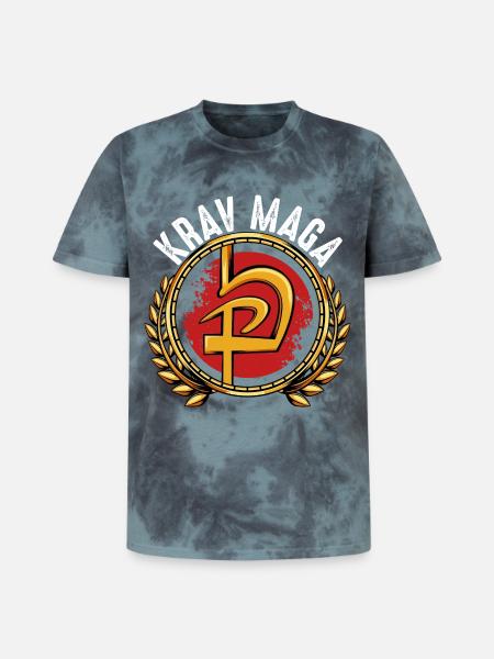 Krav Maga - Unisex Premium Tie-Dye T-Shirt - Black/Blue