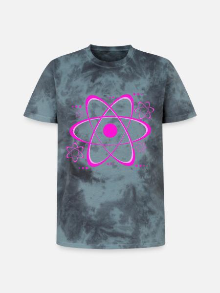 Physiker - Unisex Premium Tie Dye T-Shirt - Schwarz/Blau