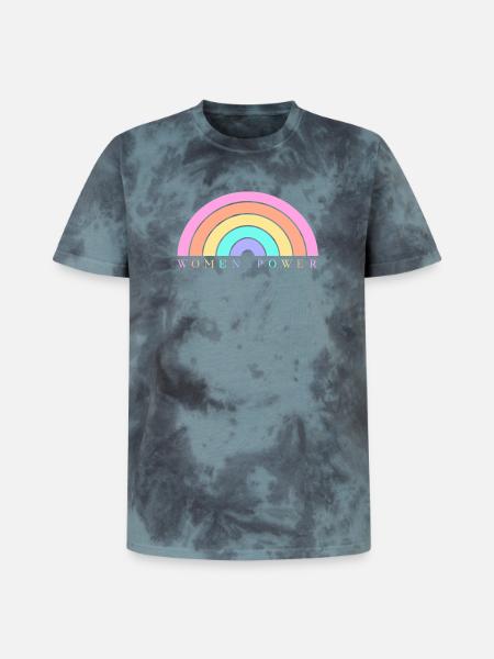 Women Power - Unisex Premium Tie-Dye T-Shirt - Black/Blue