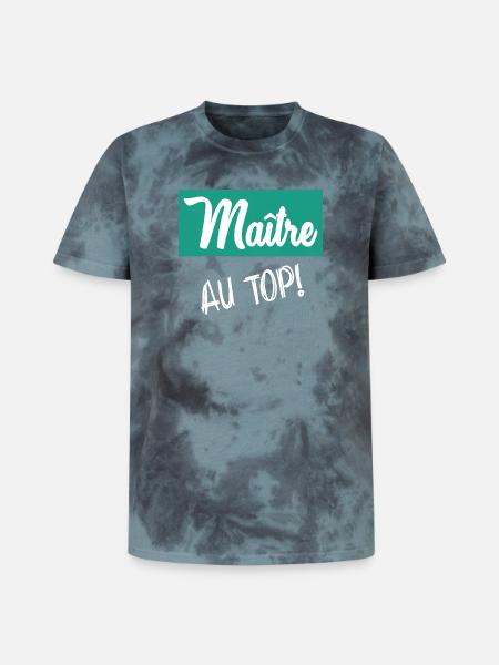 MASTER. MASTER - Unisex Premium Tie-Dye T-Shirt - Black/Blue