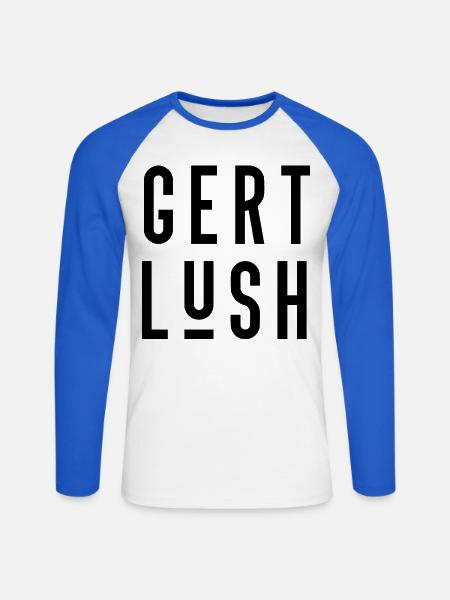 Bristol Dialect Gert Lush - Unisex Long Sleeve Baseball T-Shirt - white/royal blue